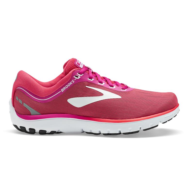 Brooks PureFlow 7 Road Running Shoes - Women's - Pink/Pink/White (13024-KFYJ)